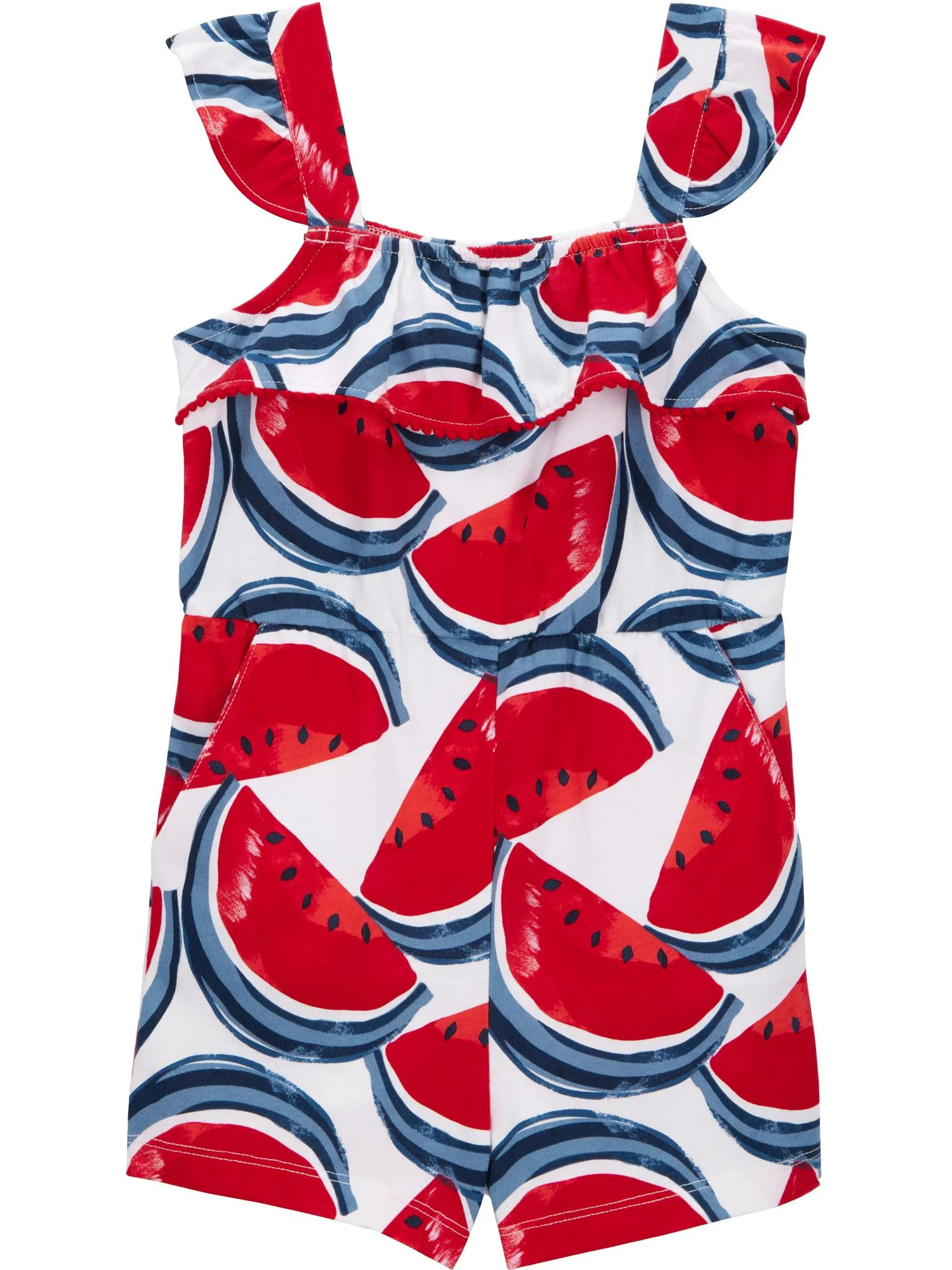Carter's Child of Mine Baby and Toddler Girl Patriotic Romper, Sizes 12M-5T | Walmart (US)