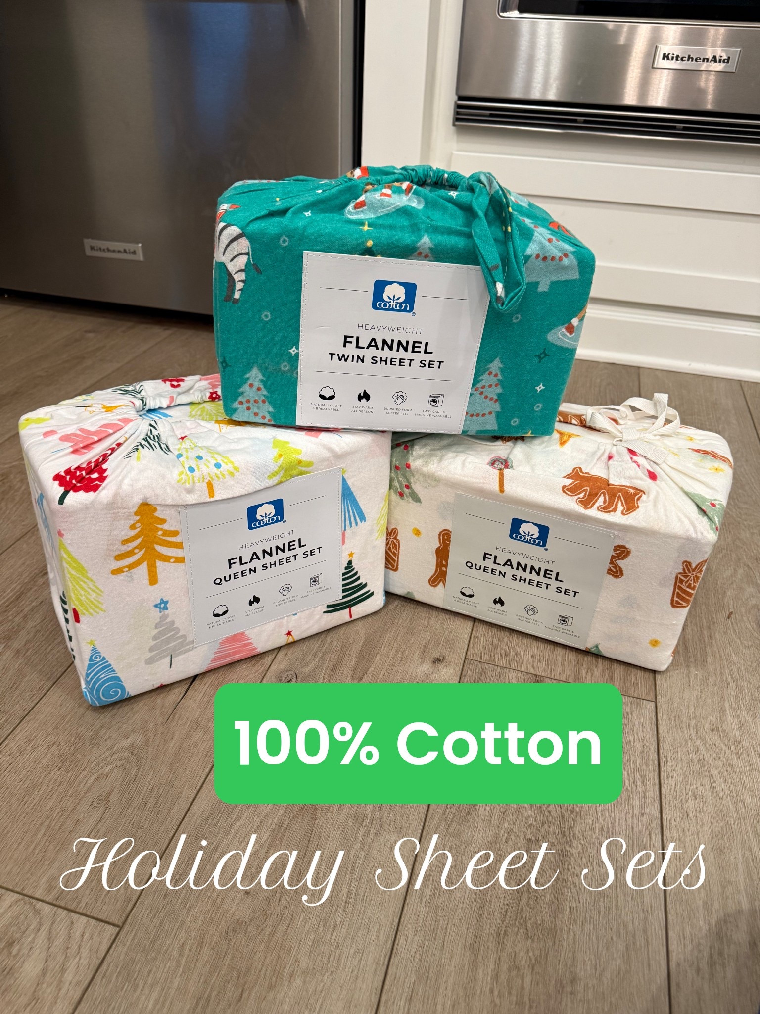 Perfect for the kids, Oeko Tex Certified 🎄 #cottonsheets

#LTKmomlife #LTKHoliday #LTKKids