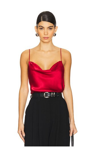 EAVES Haim Silk Cami Top in Red. | Revolve Clothing (Global)