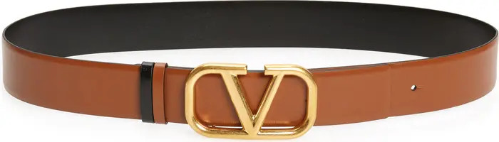 Valentino Garavani VLOGO Buckle Reversible Leather Belt | Nordstrom | Nordstrom