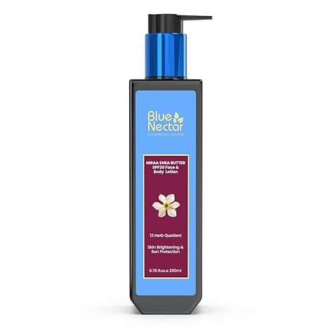 Blue Nectar Cocoa Butter Nargis Body Sunscreen Lotion with SPF 30 PA ++ - No Parabens, Silicones,... | Amazon (US)