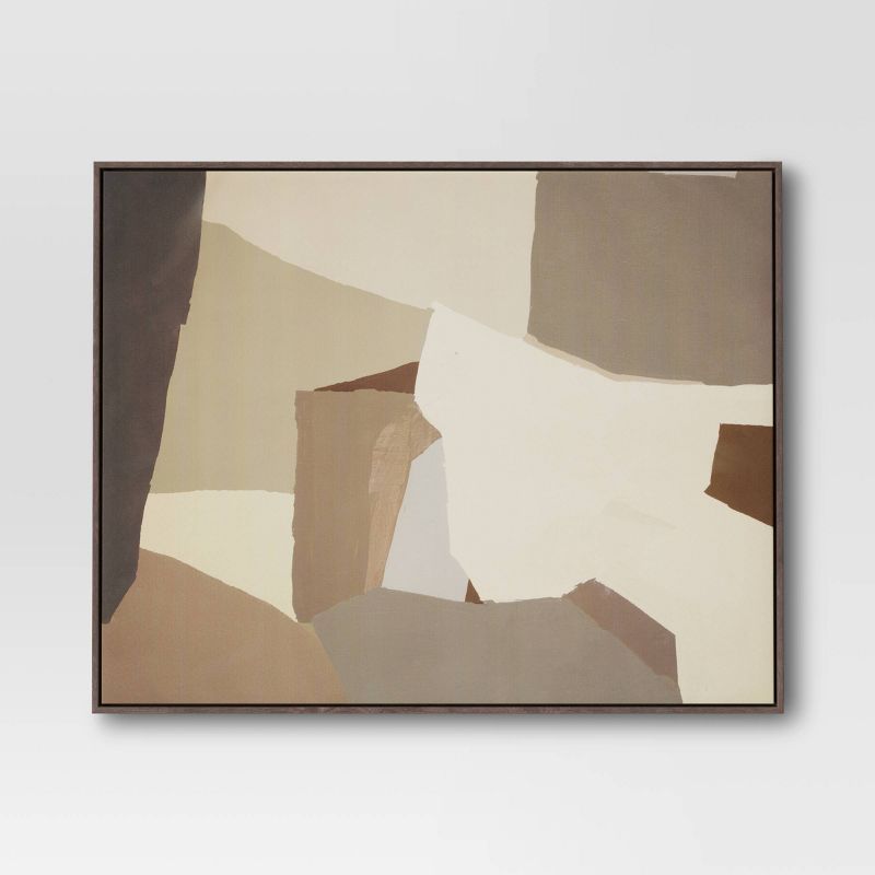 30&#34; x 24&#34; Abstract Unframed Canvas Tan - Threshold&#8482; | Target
