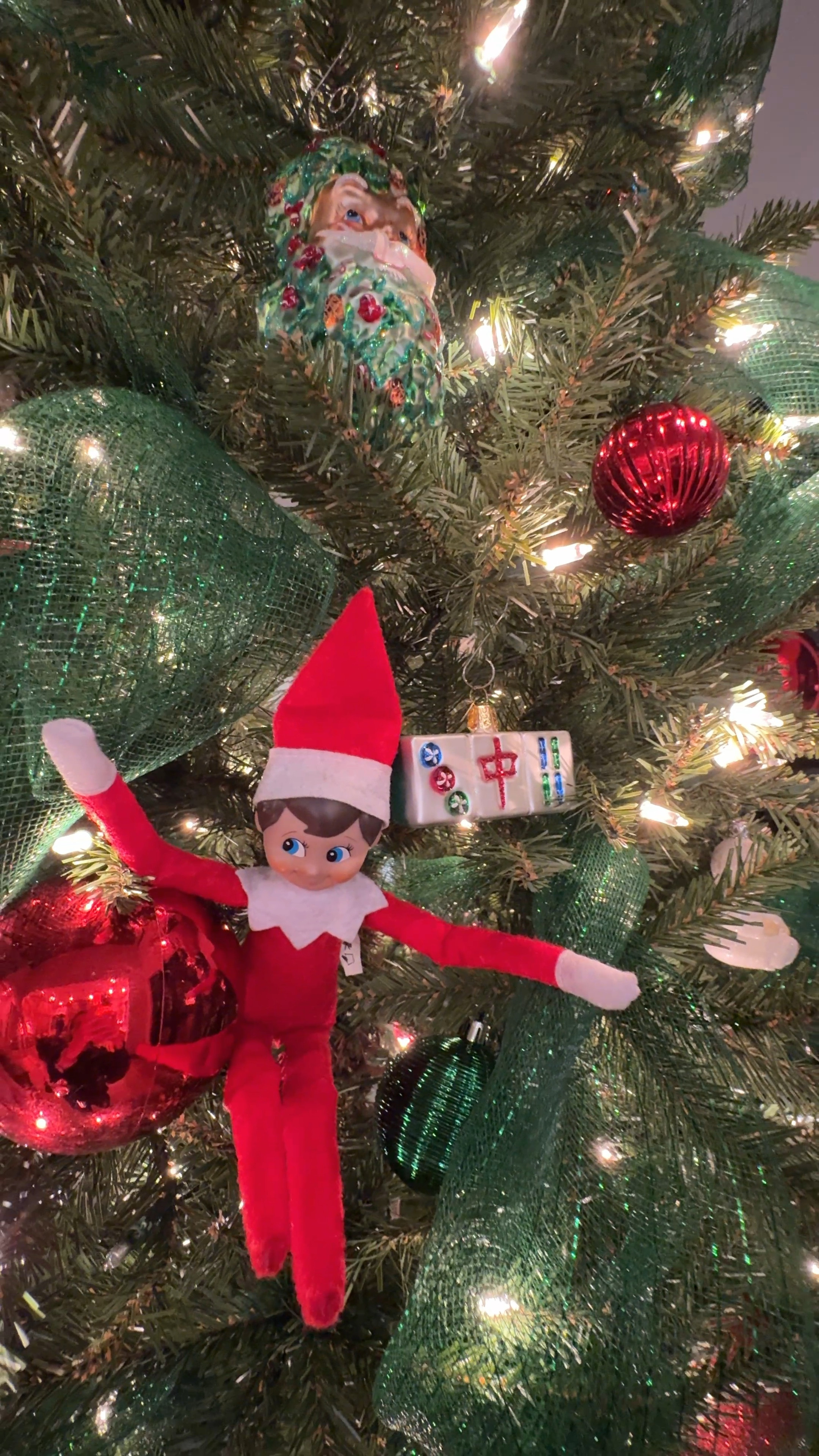 Found our elf hiding right by a Christmas ornament that would make a great gift  for the mahjong lover in your life 

#LTKGiftGuide #LTKHome #LTKHoliday