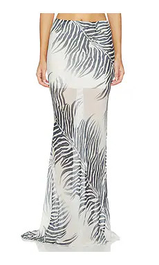DE LA VALI Diosa Skirt in Zebra from Revolve.com | Revolve Clothing (Global)