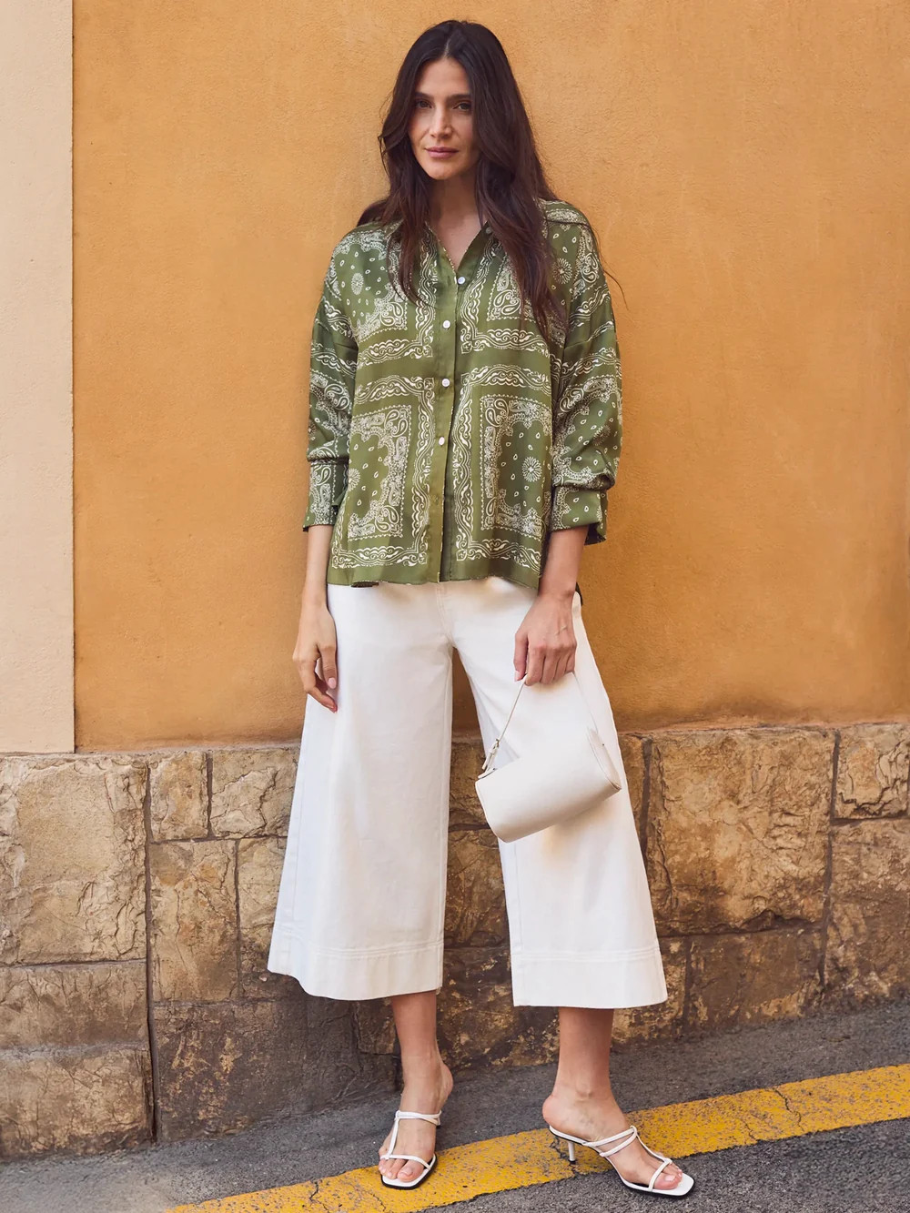 Petite White Denim Culottes | Ro&Zo
