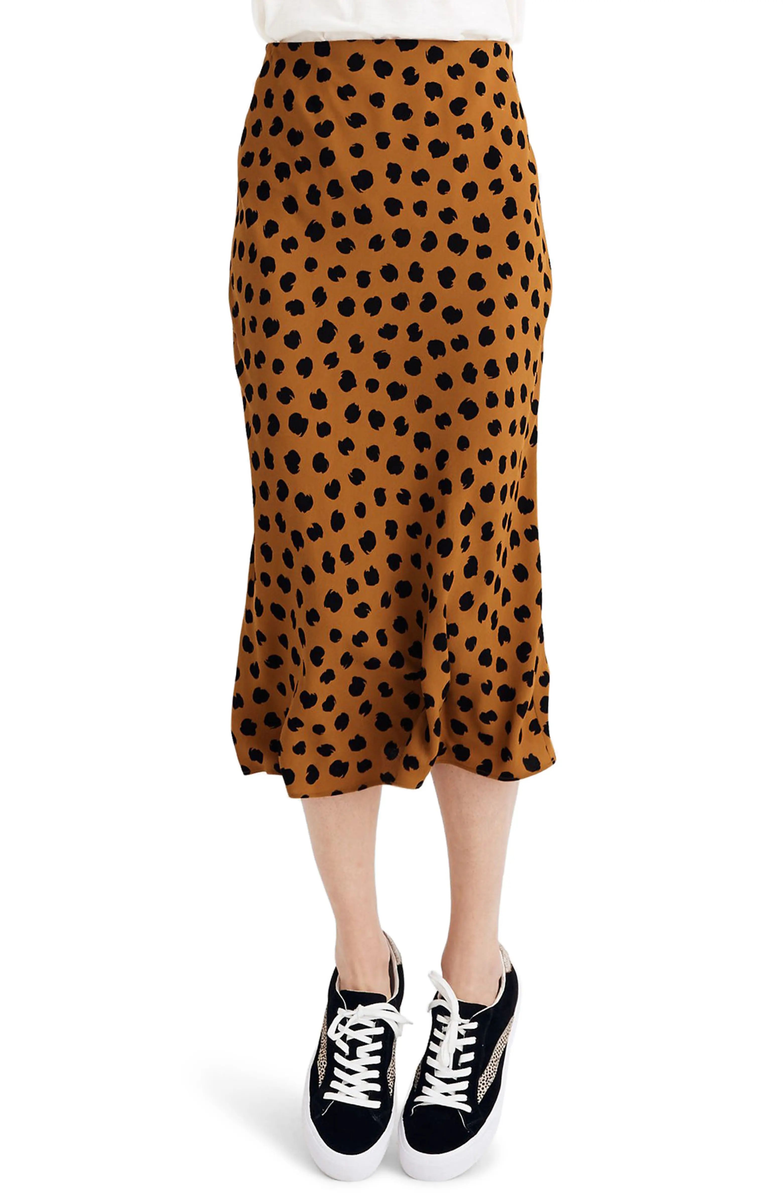 Painted Spots Midi Slip Skirt | Nordstrom