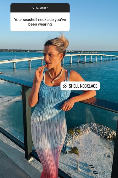 I get so many questions about this shell necklace!! 🐚 

amazon l amazon jewelry l jewelry