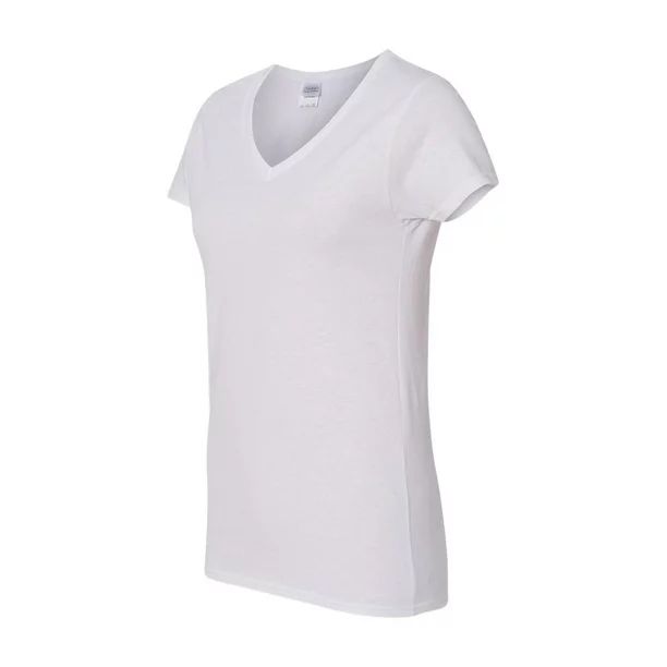 Gildan Womens Heavy Cotton V-Neck T-Shirt - Walmart.com | Walmart (US)