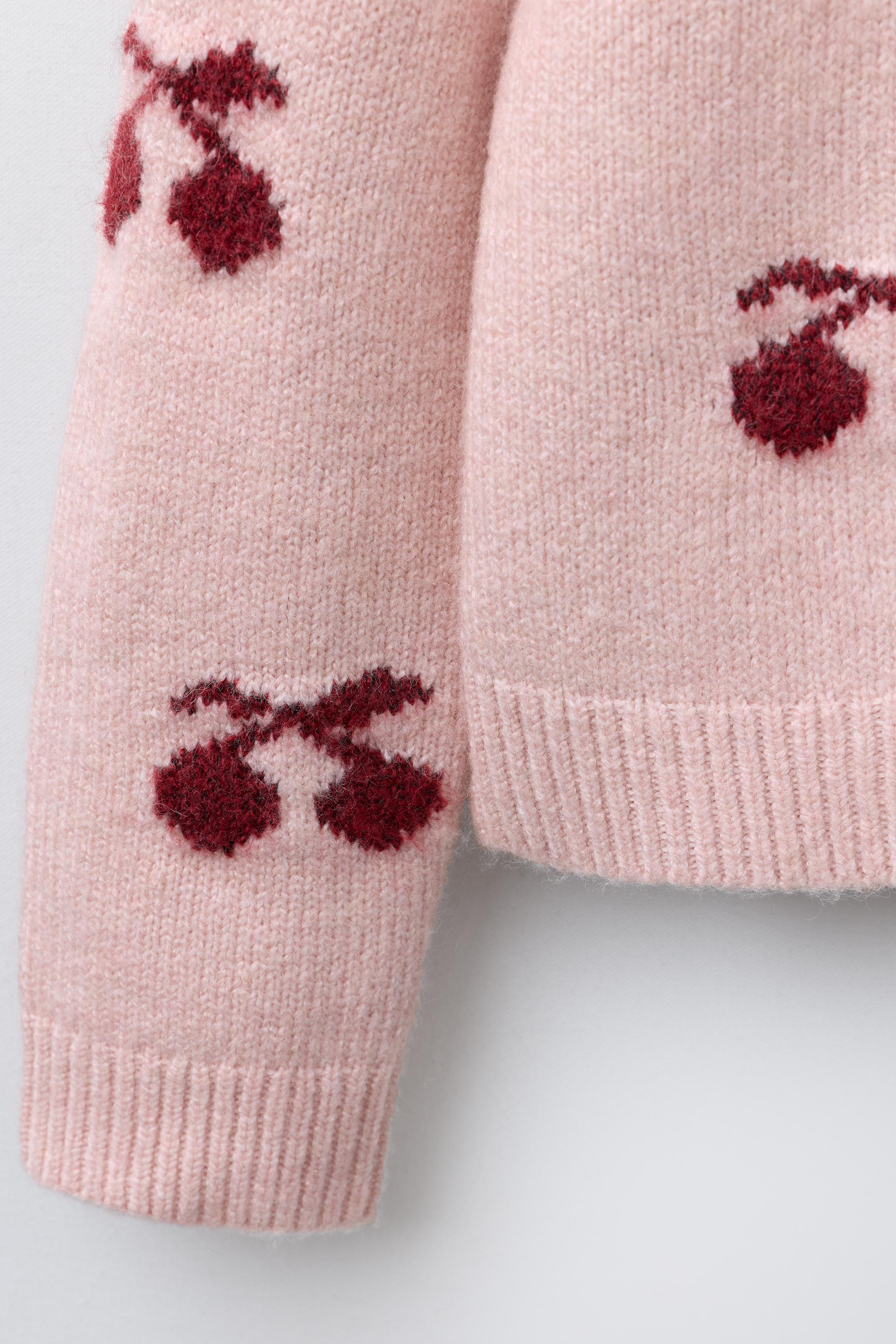 CHERRY KNIT CARDIGAN | Zara UK