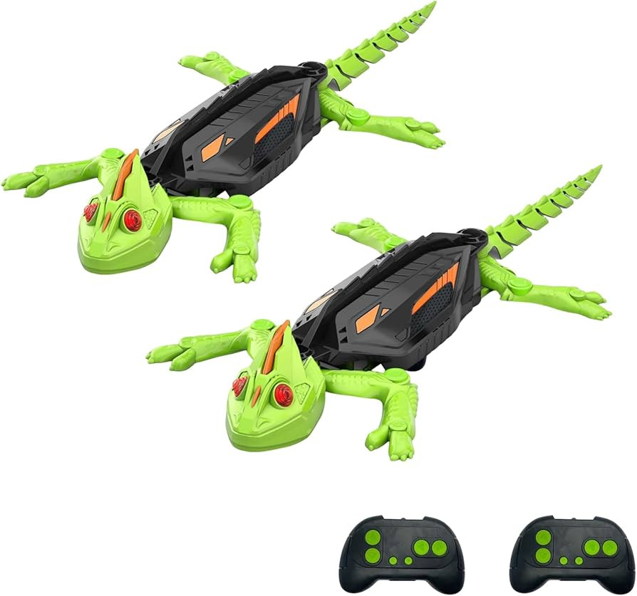 Wall Climbing Lizard Toy, Funny Electric Lizard Toy with LED Glowing Eyes, Rechargeable Remote Co... | Amazon (CA)