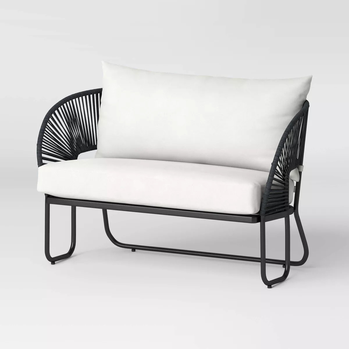 Mackworth Rope Patio Loveseat Black - Threshold™ | Target