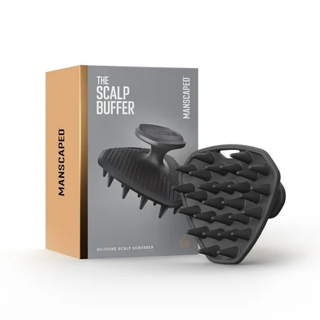 MANSCAPED® The Scalp Buffer Men’s Silicone Head Scrubber – Cleansing & Exfoliating Hair Brush for Gentle Scalp Massage, Black | Walmart (US)