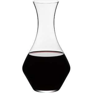 Red Wine Decanter - Hand Blown Crystal Wine Carafe - Glass Decanter Aerator for Cabernet, Pinot N... | Amazon (US)