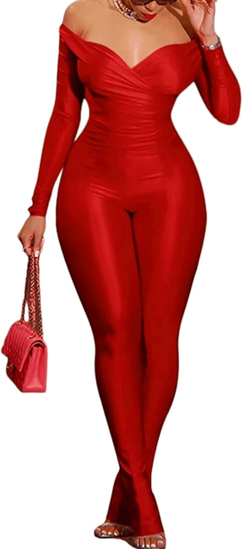 NIFTRIRY 2 Piece Outfits for Women Off Shoulder Long Sleeve Top with Legging 2024 Two Piece Sets ... | Amazon (US)