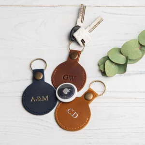 Personalized AirTag Keychain Holder, AirTag Holder Key Fob, Leather AirTag Holder, AirTag Key Fob... | Etsy (Global)