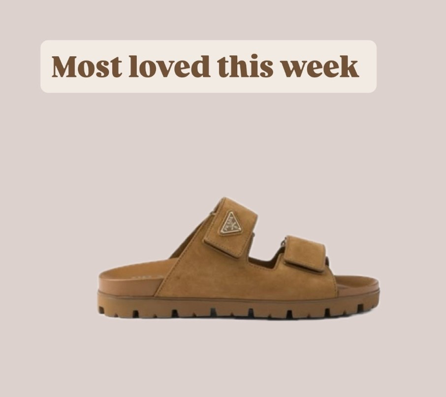 Most loved this week
Prada 
Sandals
Trending

#LTKsummer #LTKsale #LTKshoes