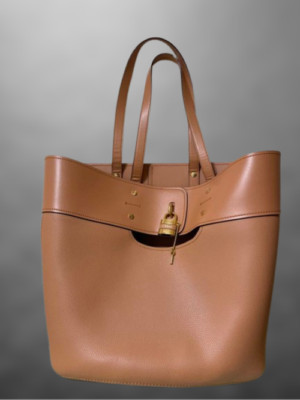 Chloe Abbey Leather pink Tote bag with padlock , pouch Gold Hardware H 11.4 in | eBay US