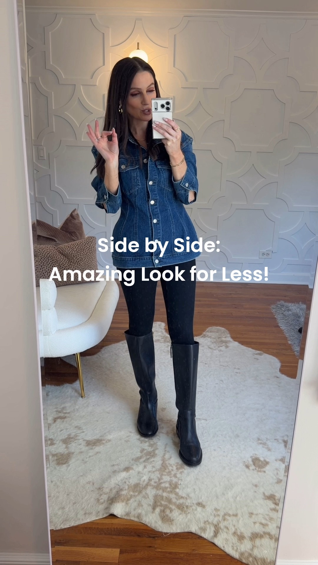 The fact that these riding boots come in different calf sizes is genius! I sized up half a size as I always do in boots and they’re perfect.

#LTKOver40 #LTKSeasonal