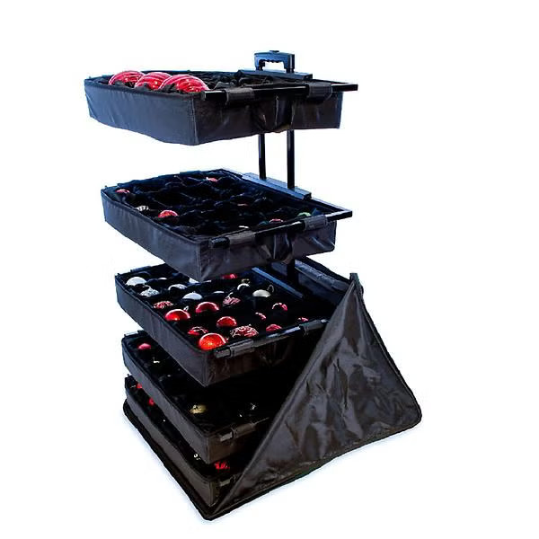 TreeKeeper Telescoping Ornament Storage Box with Adjustable Dividers | The Container Store