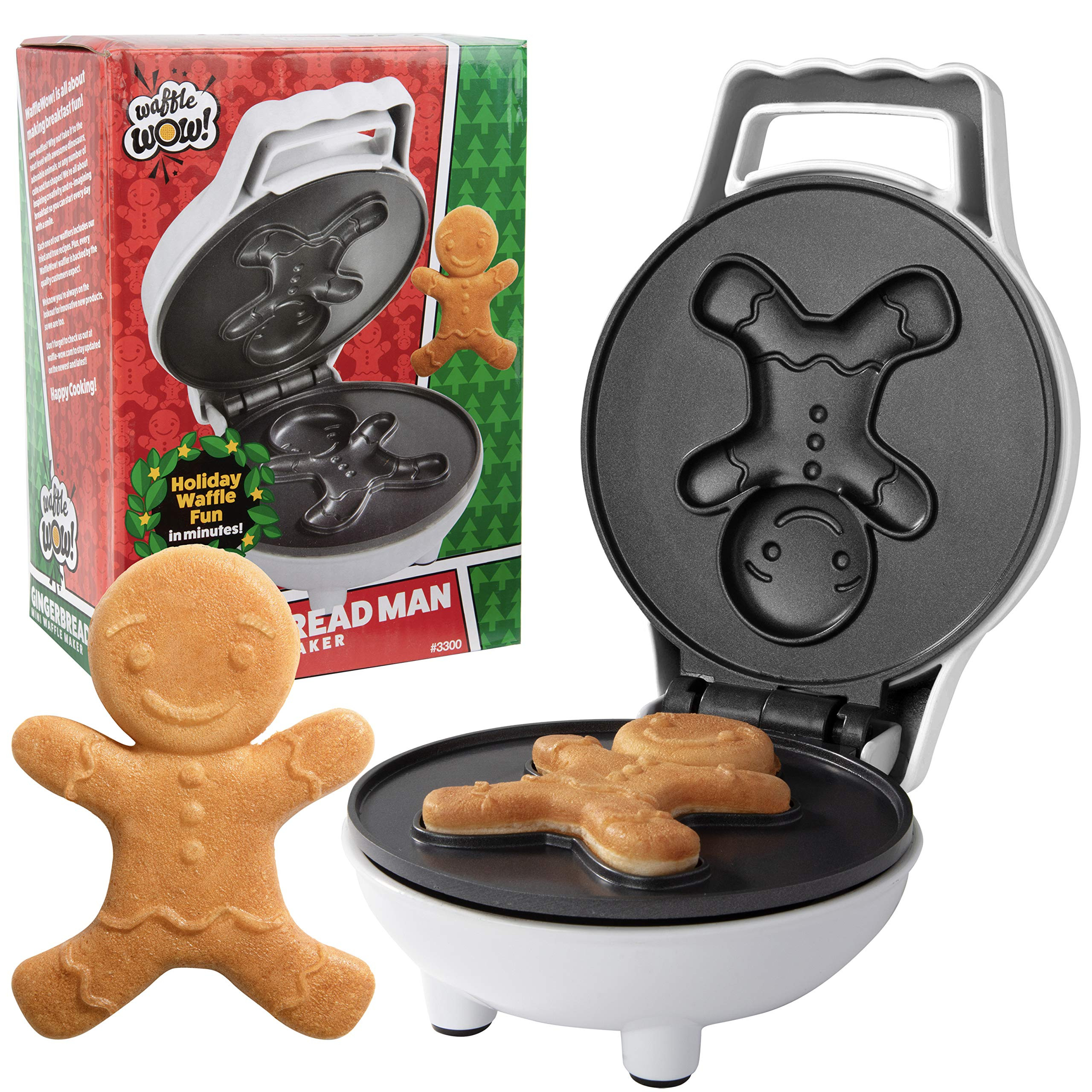 Gingerbread Man Mini Waffle Maker - Make this Winter Special for Kids with Cute 4 Inch Waffler Ir... | Amazon (US)