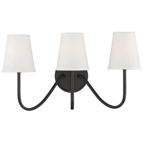 Savoy House Meridian 20" Wide Oil Rubbed Bronze 3-Light Wall Sconce - #454K9 | Lamps Plus | Lamps Plus