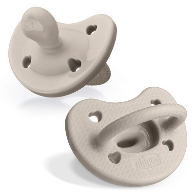 Chicco New PhysioForma Luxe Pacifier 6-16 Months - Gray - 2pk: Silicone, Orthodontic Design, BPA-Free | Target