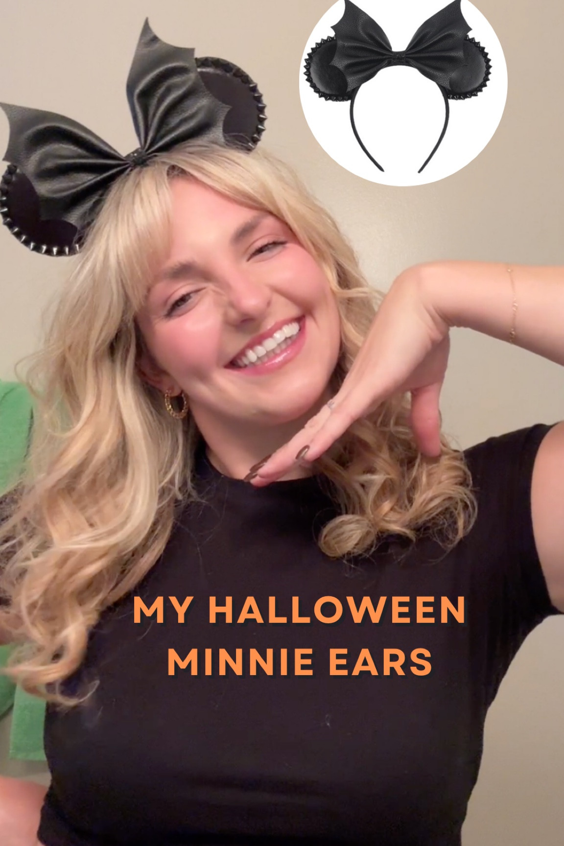 my halloween minnie ears for our recent trip to disney! perfect for next year at the park🖤🦇🩷 #halloween #disney #minnieears 

#LTKStyleTip #LTKTravel #LTKSeasonal