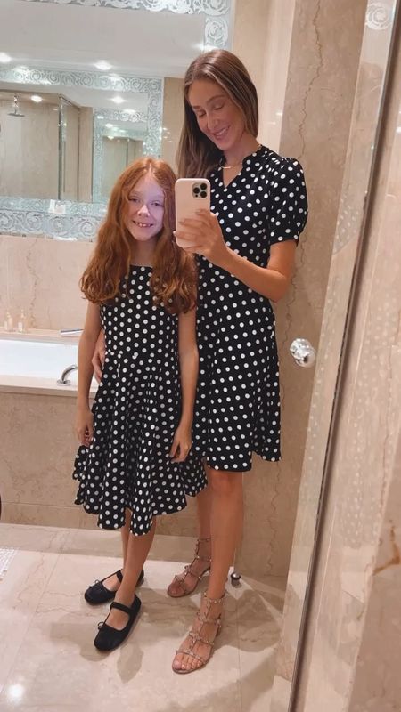 Mommy and me matching polkadot dresses. They run true to size I’m wearing size small 
Abbie size 12 
We should of ordered size 10 for her since she is 9 


#LTKfamily #LTKtravel #LTKkids