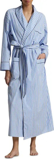 Heritage Stripe Cotton Blend Robe | Nordstrom
