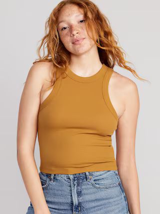 Rib-Knit Cropped Tank Top for Women | Old Navy (US)