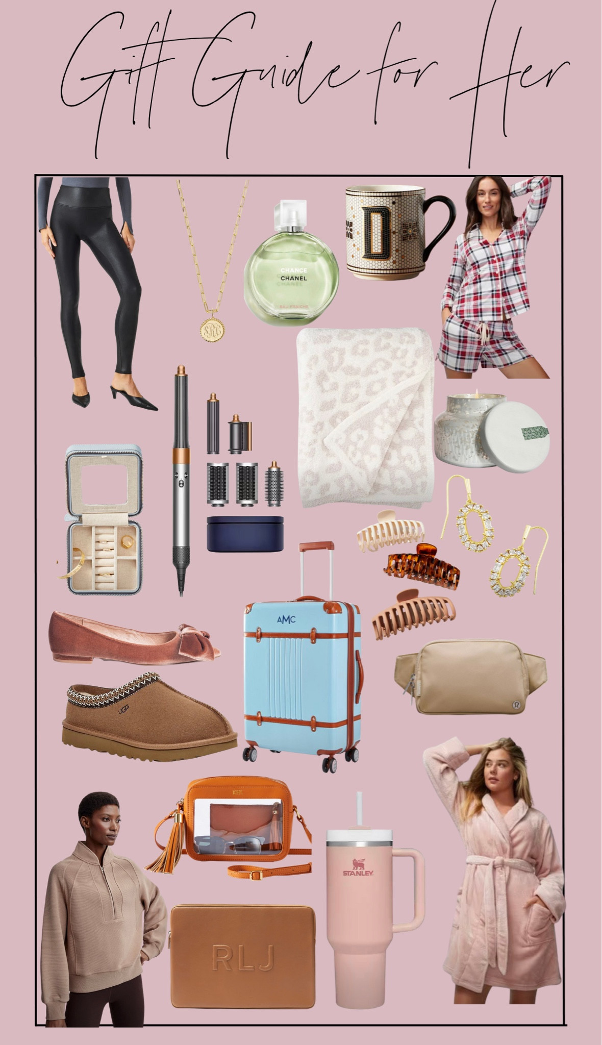 Gift Guide for Her // Christmas // Holiday // Beauty // Luggage // Ugg // Slippers // Hair // Soma // Pajamas // Leggy // Spanx // #LTKHolidaySale 

#LTKHoliday #LTKGiftGuide #LTKSeasonal