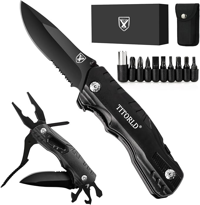 Gifts for Men Dad Him Christmas, Pocket Knife Multitool Folding Knife, Birthday Gifts for Husband... | Amazon (US)