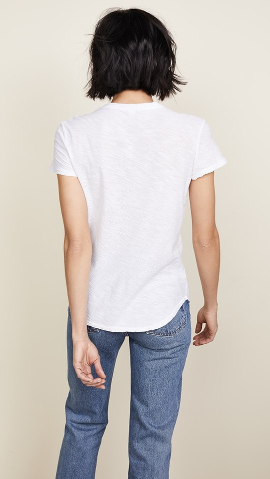 Sheer Slub Crew Neck Tee | Shopbop