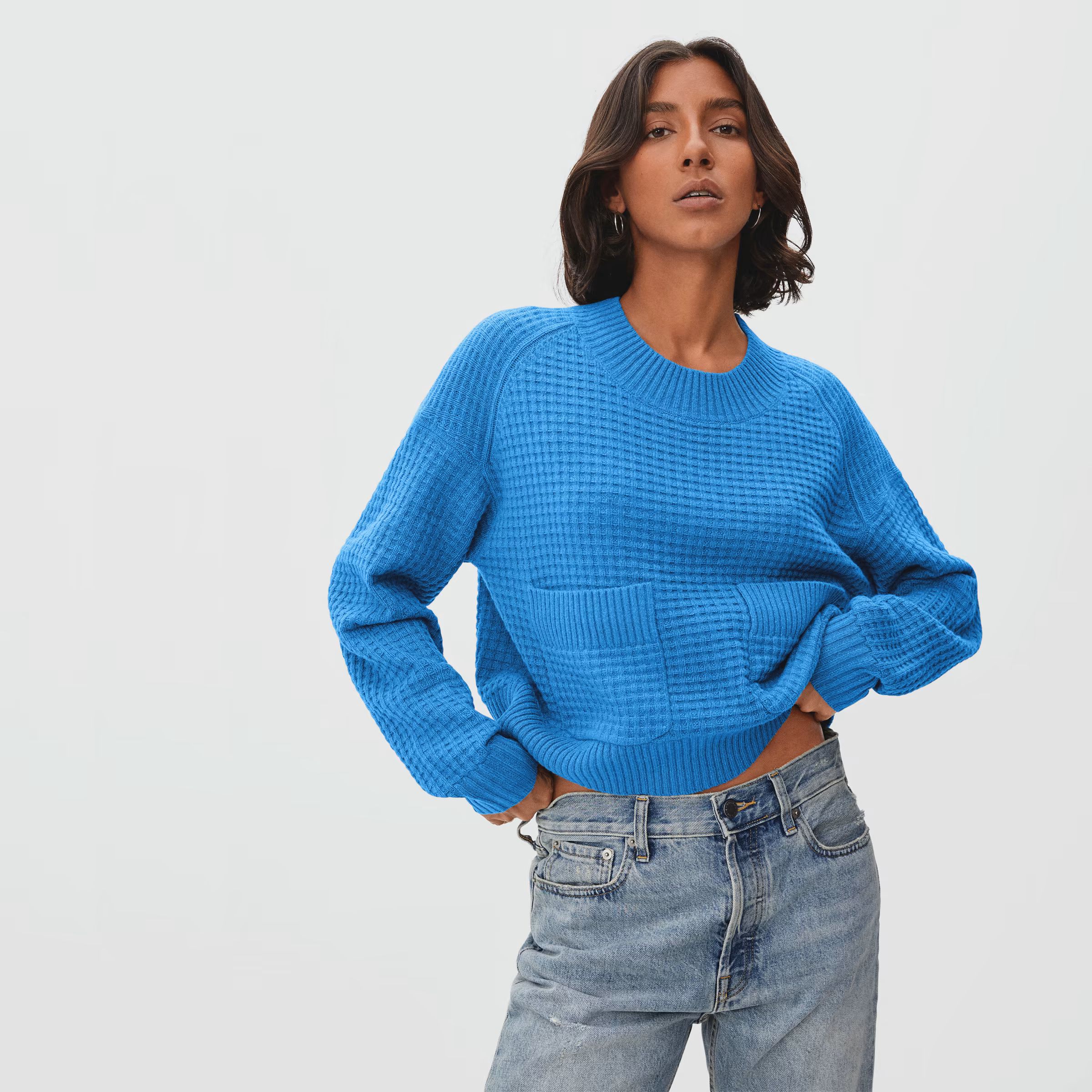 The Belgian-Waffle Pocket Pullover in ReCashmere | Everlane