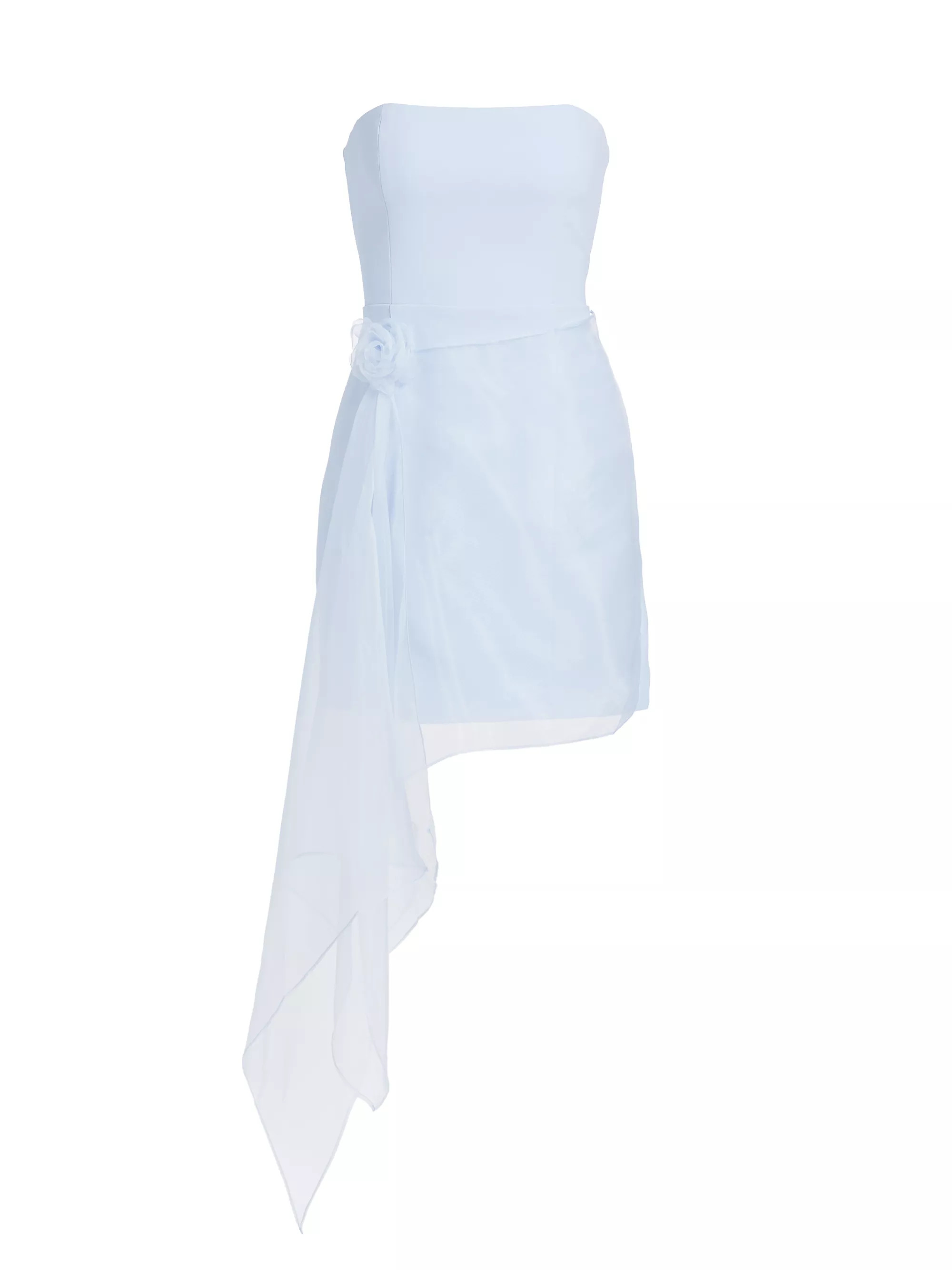 Mandy Draped Rosette Minidress | Saks Fifth Avenue