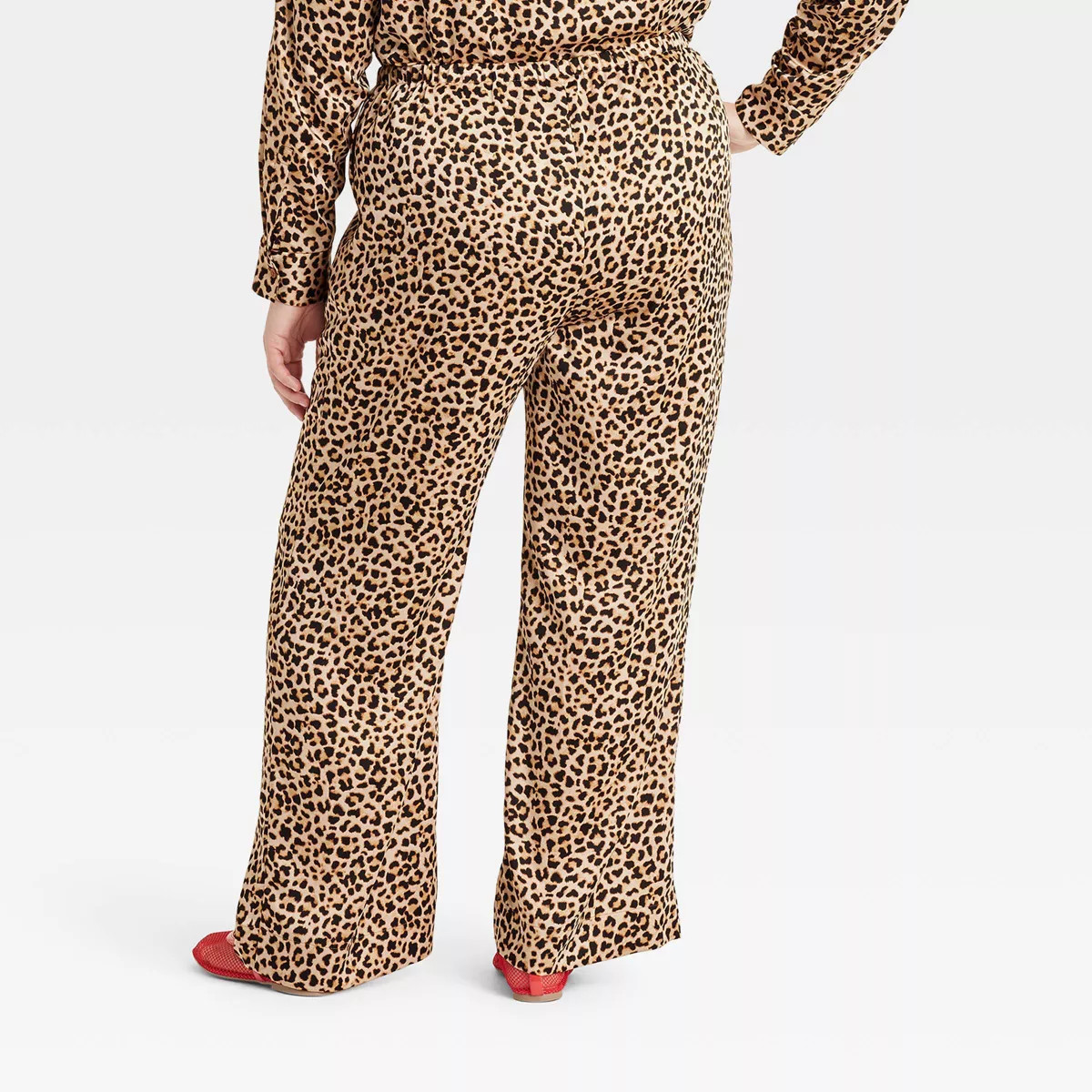 Women's Mid-Rise Straight Leg Satin Pull-On Pants - A New Day™ | Target