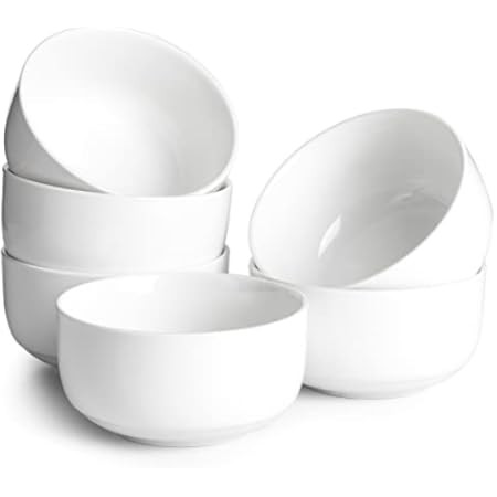 Kanwone Porcelain Bowl Set - 32 Ounce for Cereal, Salad and Soup, Microwave and Dishwasher Safe - Se | Amazon (US)