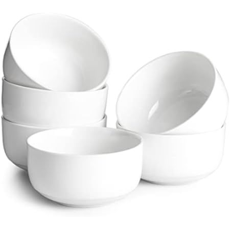 Kanwone Porcelain Bowl Set - 32 Ounce for Cereal, Salad and Soup, Microwave and Dishwasher Safe - Se | Amazon (US)
