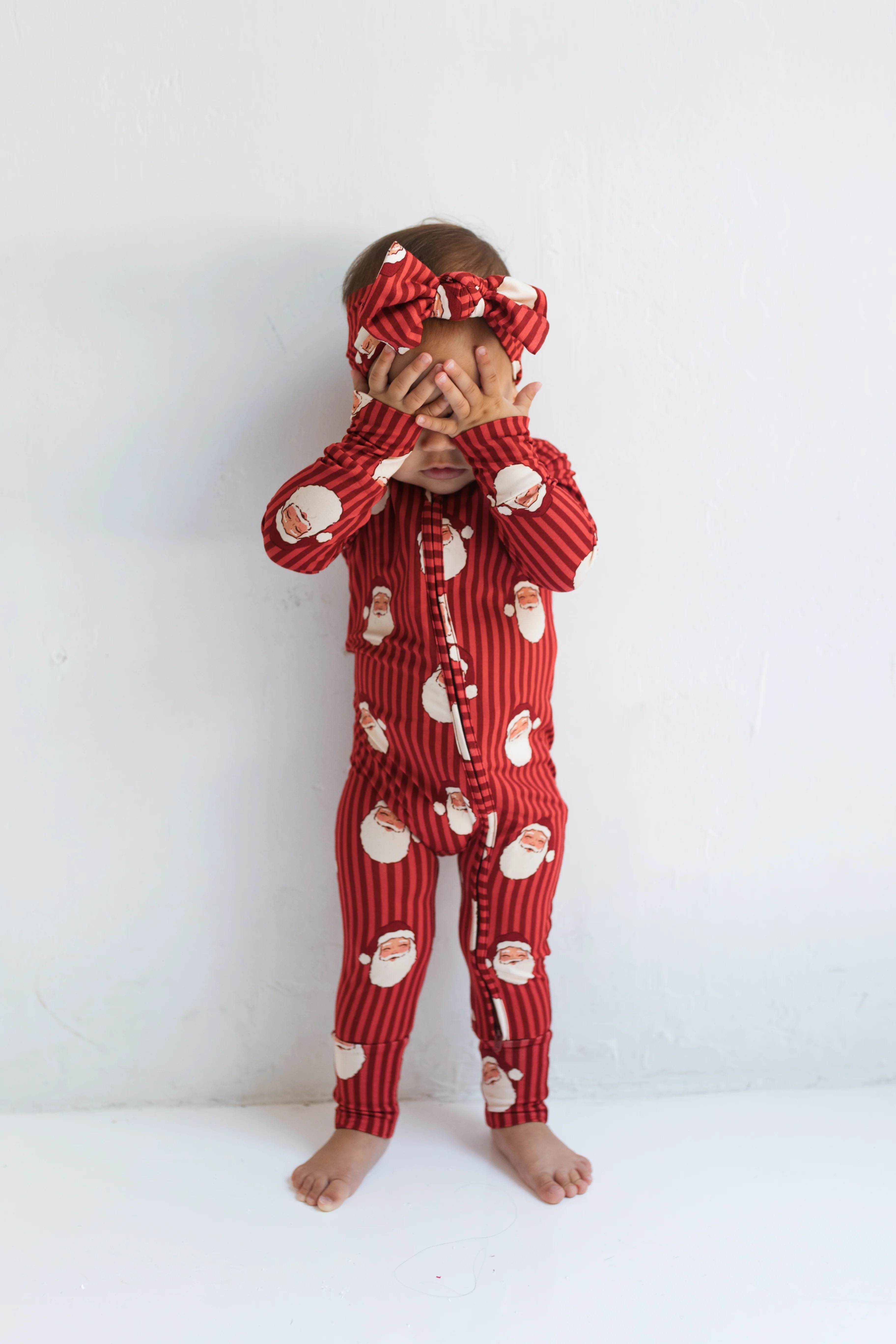 Santa Zipper Romper | In My Jammers