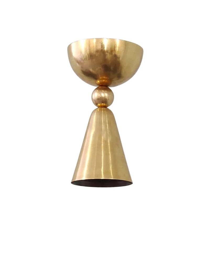 Industrial semi-flushed Brass light shade | Etsy (US)