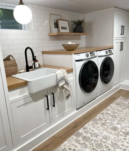 Laundry room, washable rug, runner, neutral home decor 

#LTKHome #LTKStyleTip