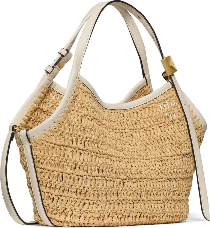 deco straw small tulip tote bag | Nordstrom