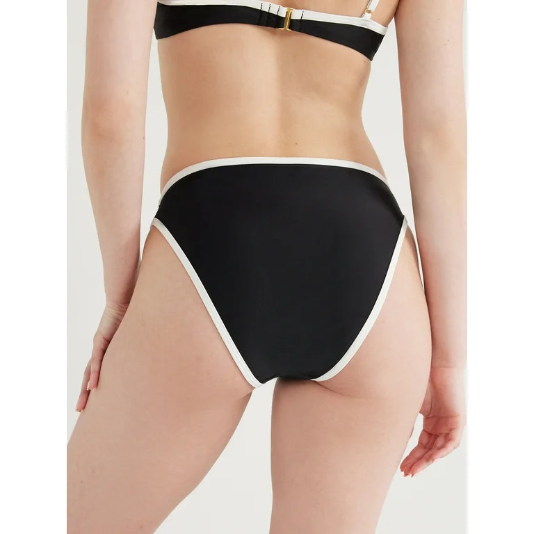 No Boundaries Juniors’ Contrast Trim Bikini Bottoms, Sizes XS-XL | Walmart (US)
