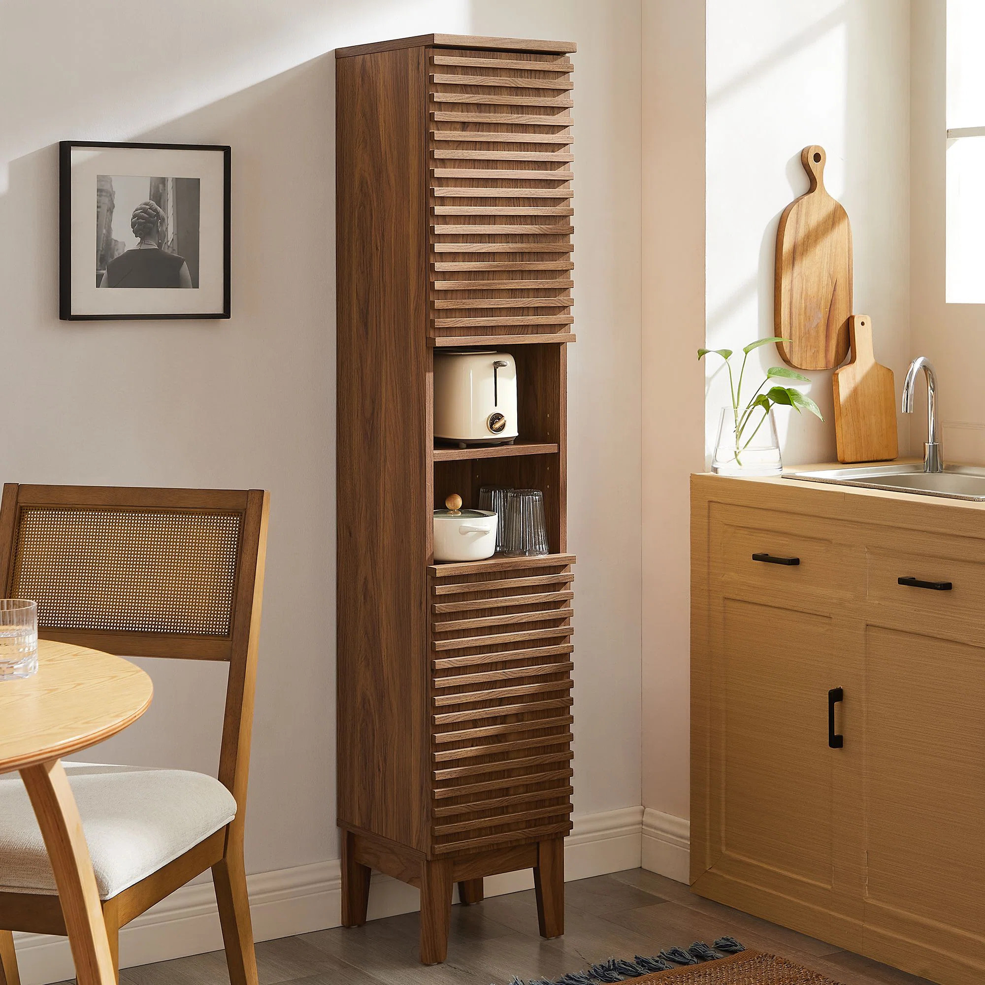 Render Tall Narrow Bathroom Storage Cabinet | Wayfair North America