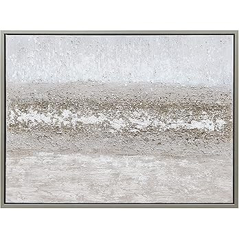 Empire Art Direct Abstract Wall Art Textured Hand Painted Canvas by Martin Edwards, Champagne Sil... | Amazon (US)