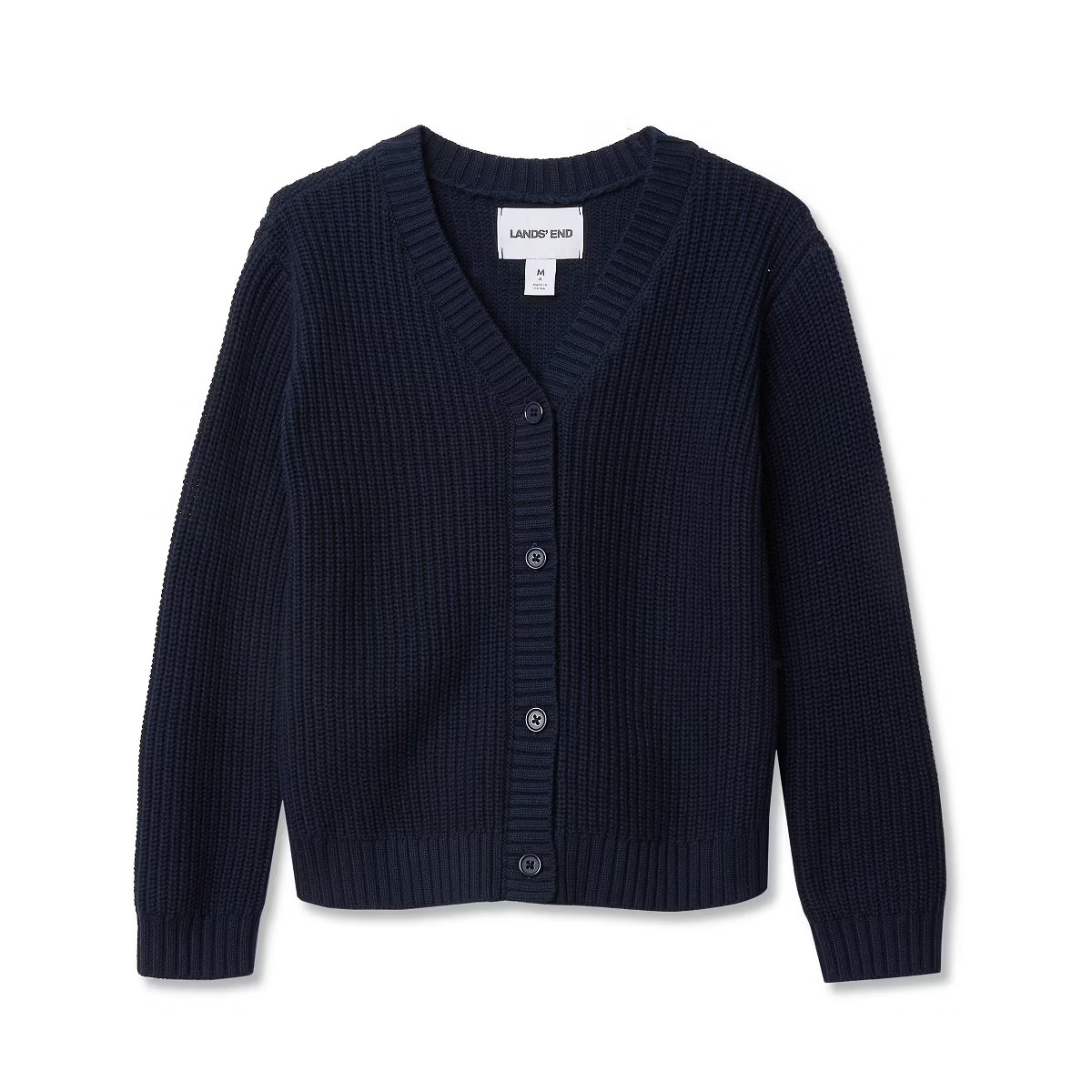 Lands' End Kids Button Front Knit Cardigan | Target