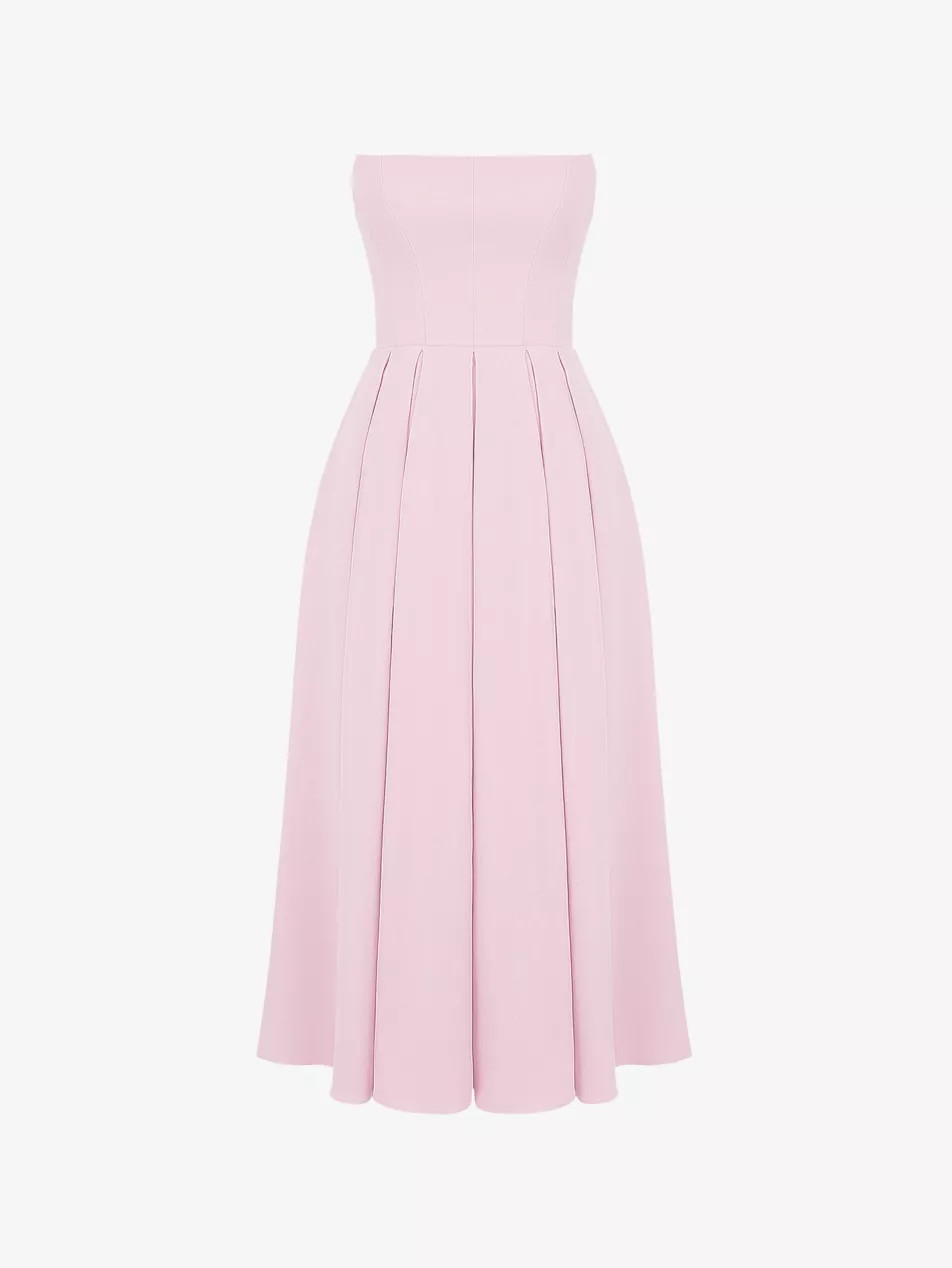 Contessa Strapless Corset Woven Midi Dress | Selfridges