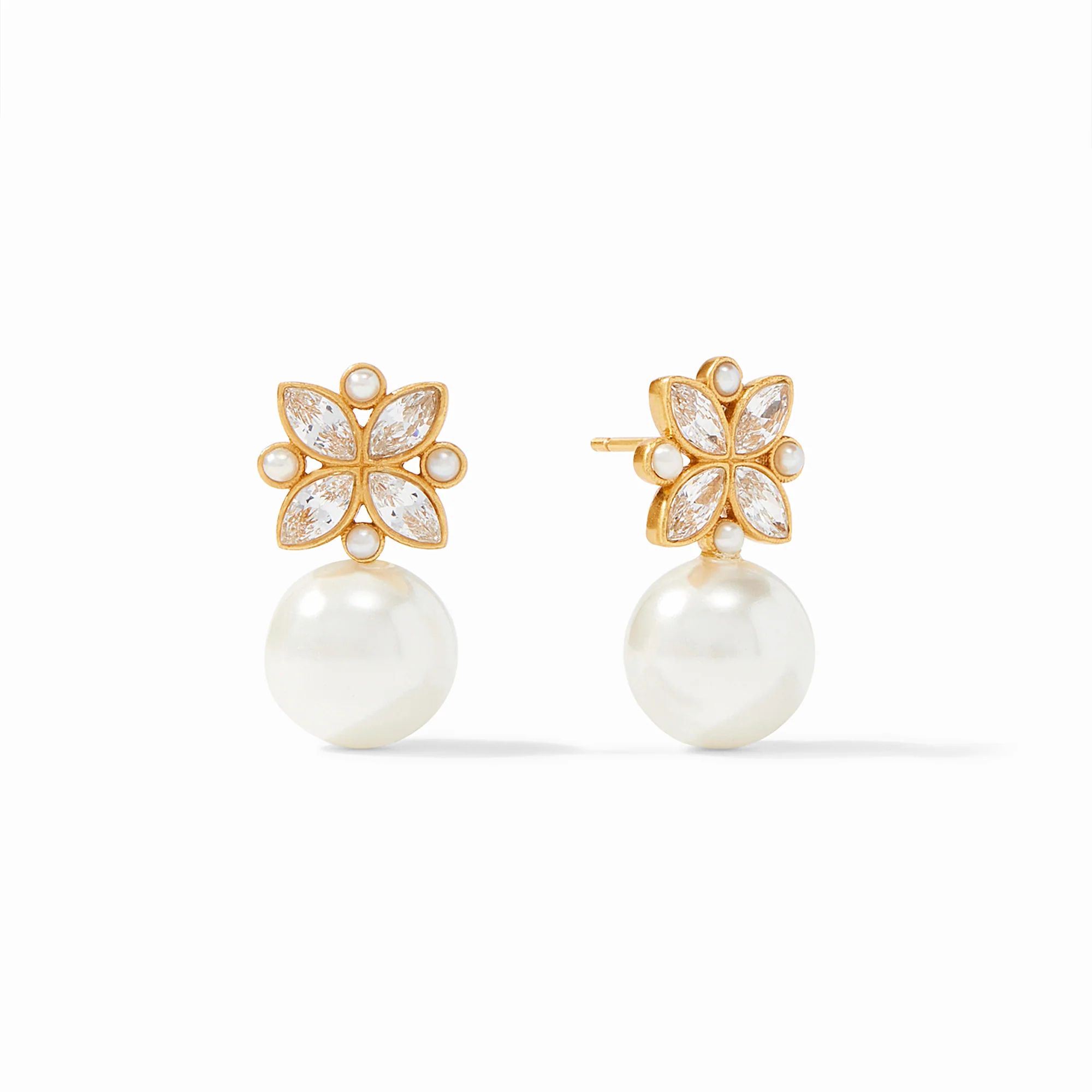Charlotte Gold & Pearl Drop Earrings | Julie Vos | Julie Vos