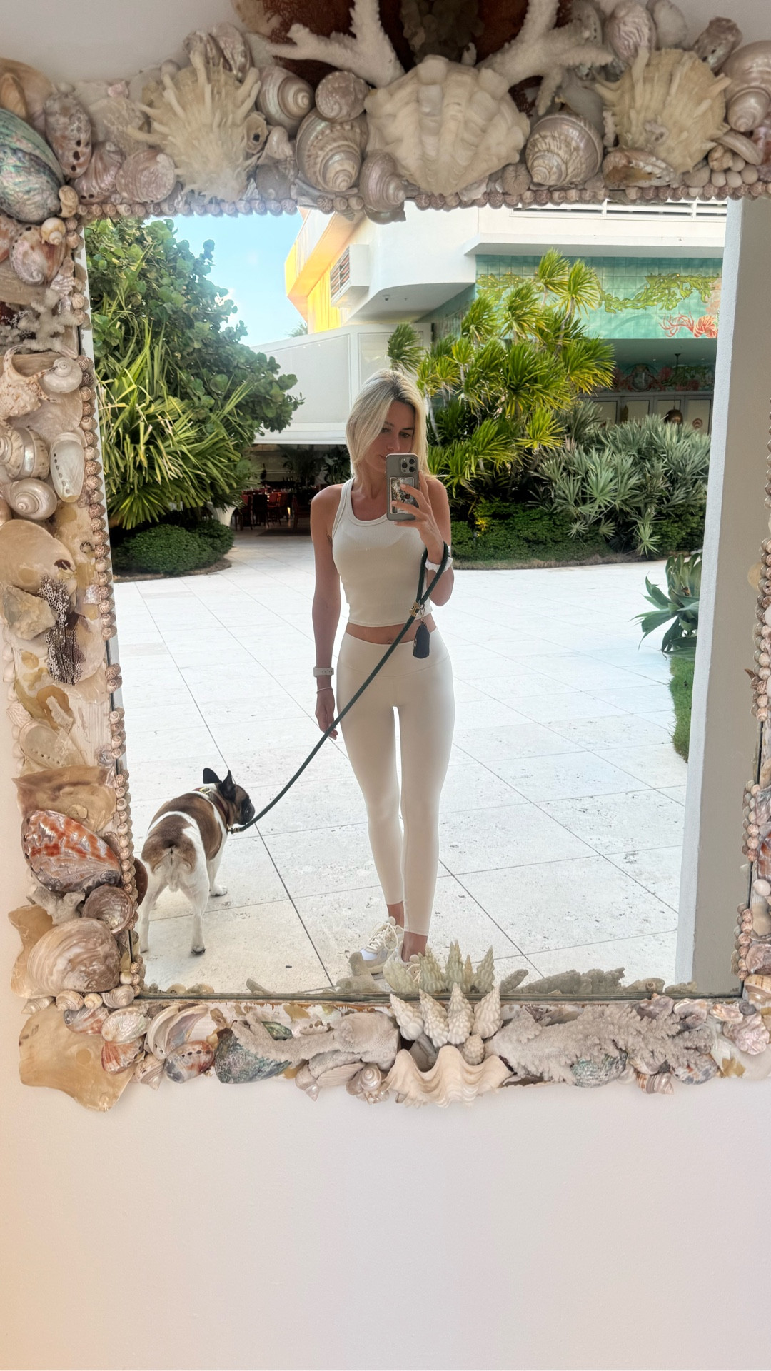 Morning yoga look. I love this bone shade by Alo and the feel of the Alo soft leggings! They are very flattering. I have the ribbed tank in this color and also in brown. 

#LTKFindsUnder100 #LTKTravel #LTKActive