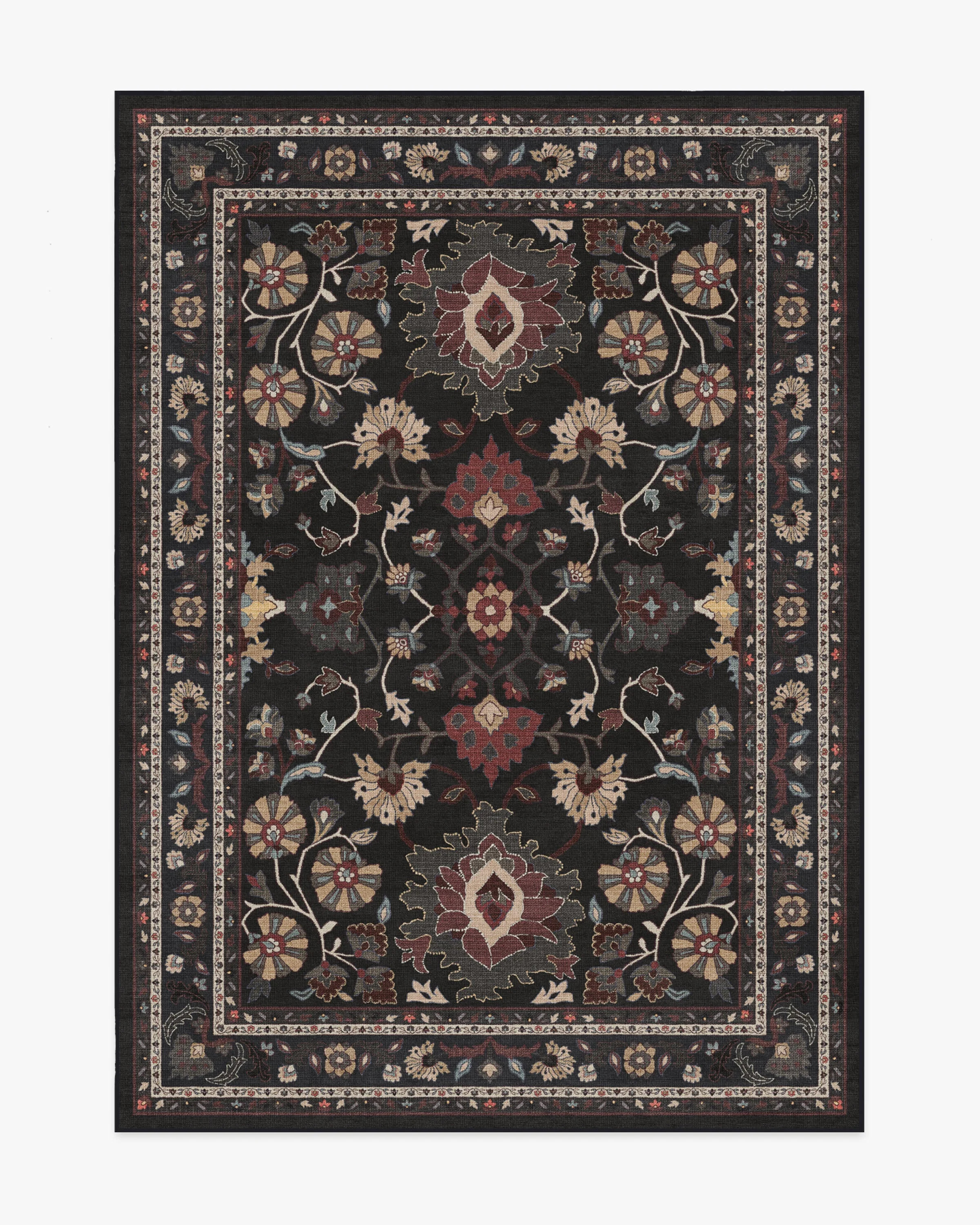 Calabria Black Multicolor Rug | Ruggable